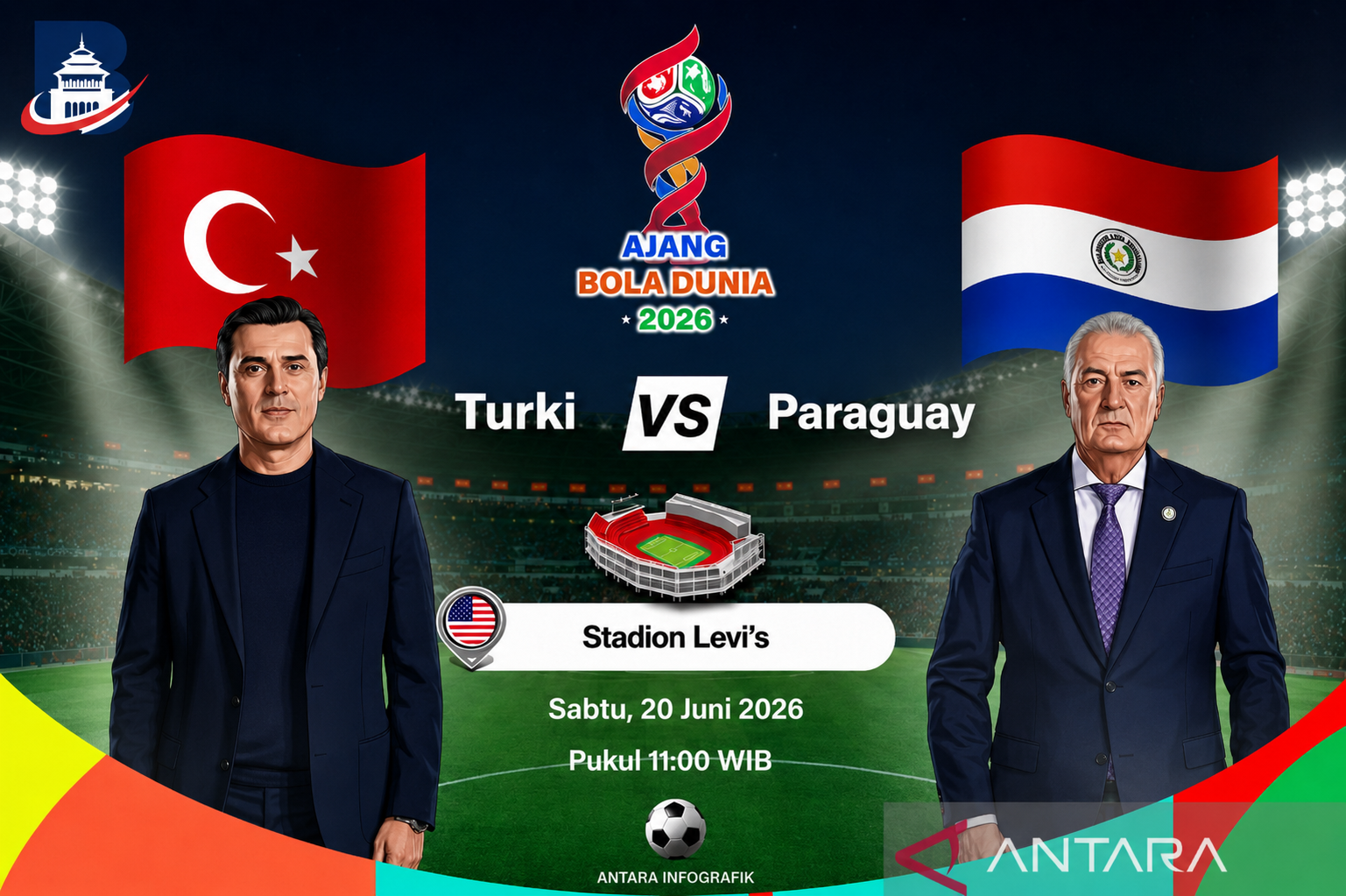 Prediksi Piala Dunia 2026 : Misi harus menang Turki vs Paraguay