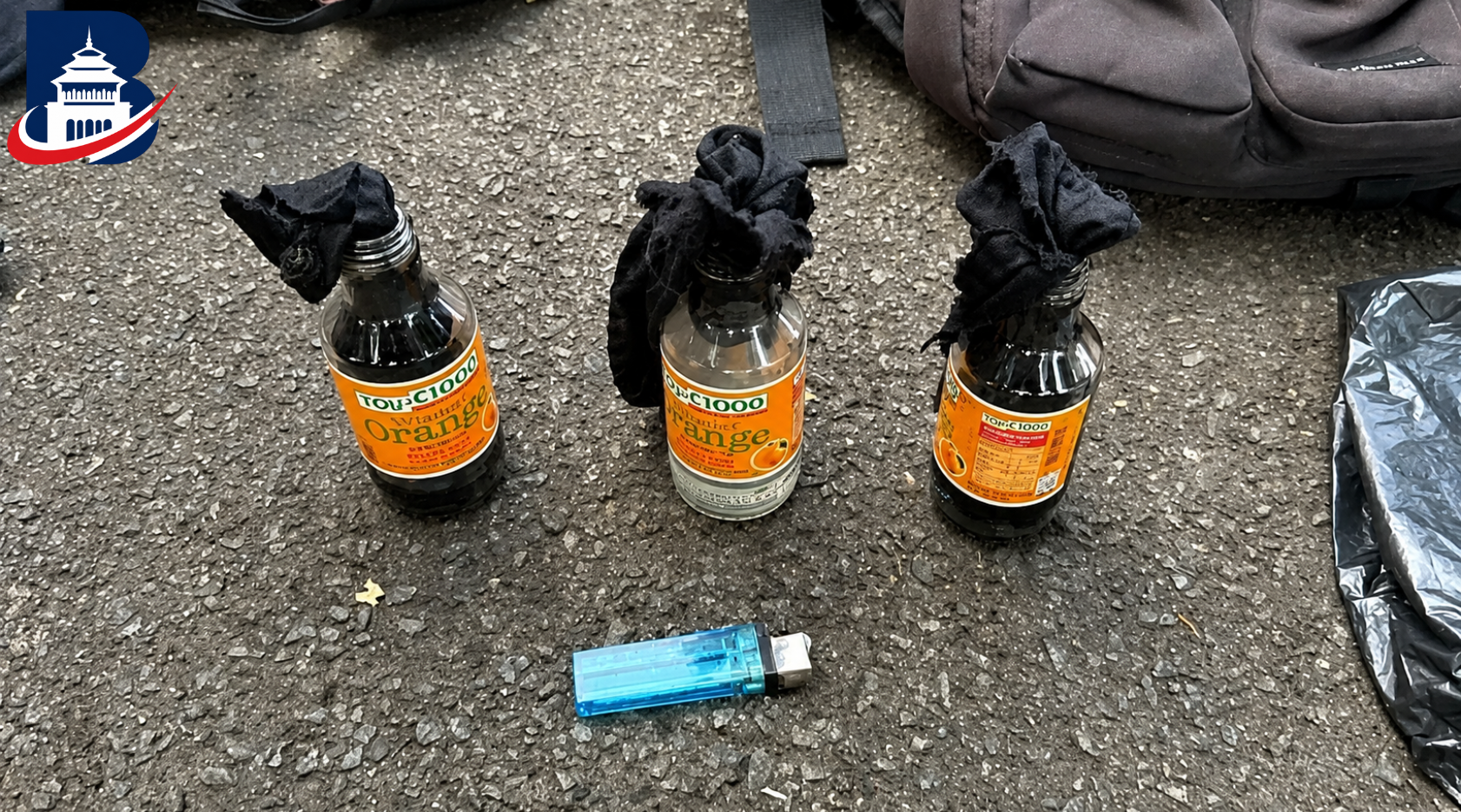 Polisi tetapkan pembawa botol bersumbu saat demo sebagai tersangka