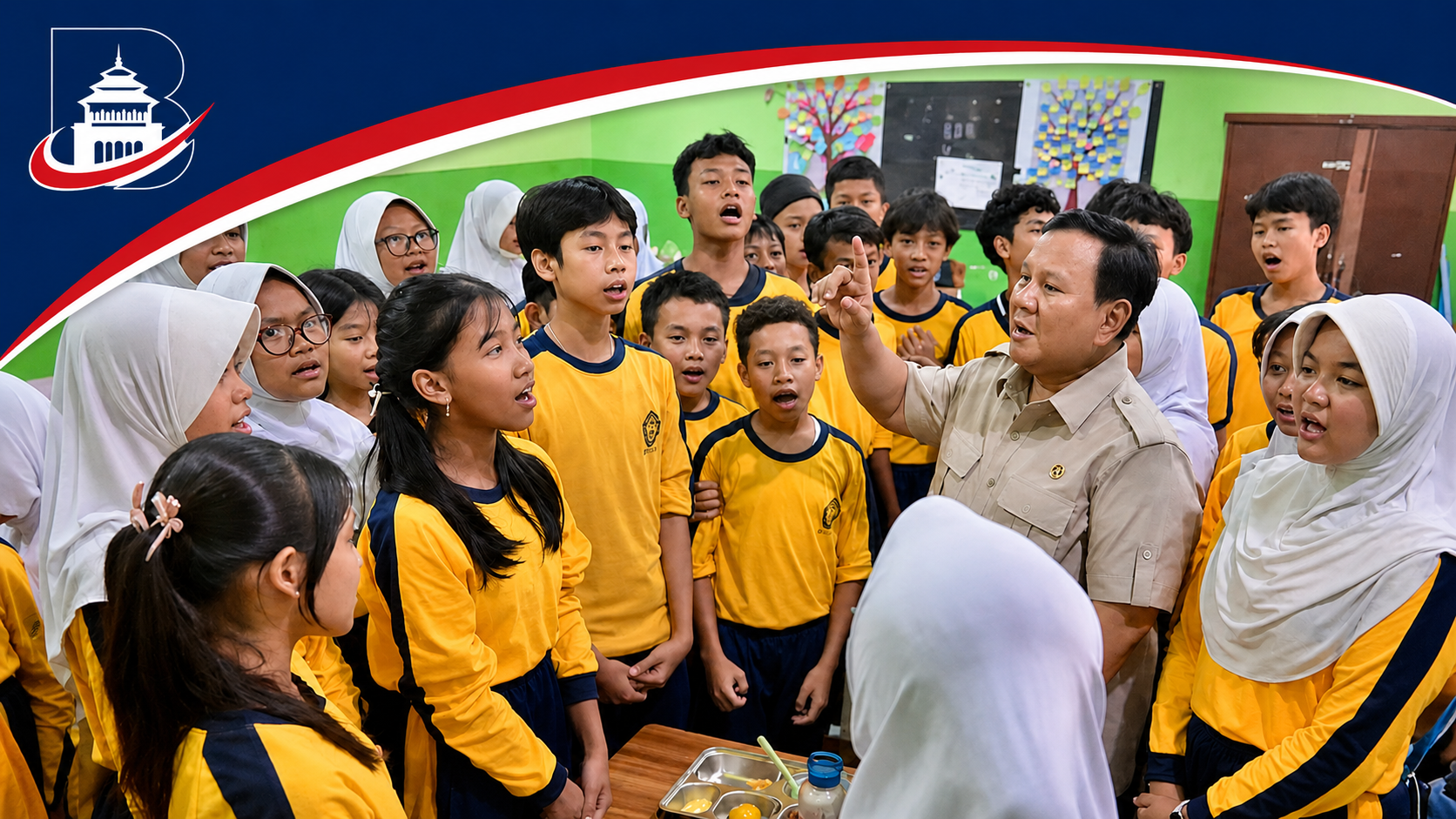 Prabowo Larang Telur Dadar Jadi Menu MBG