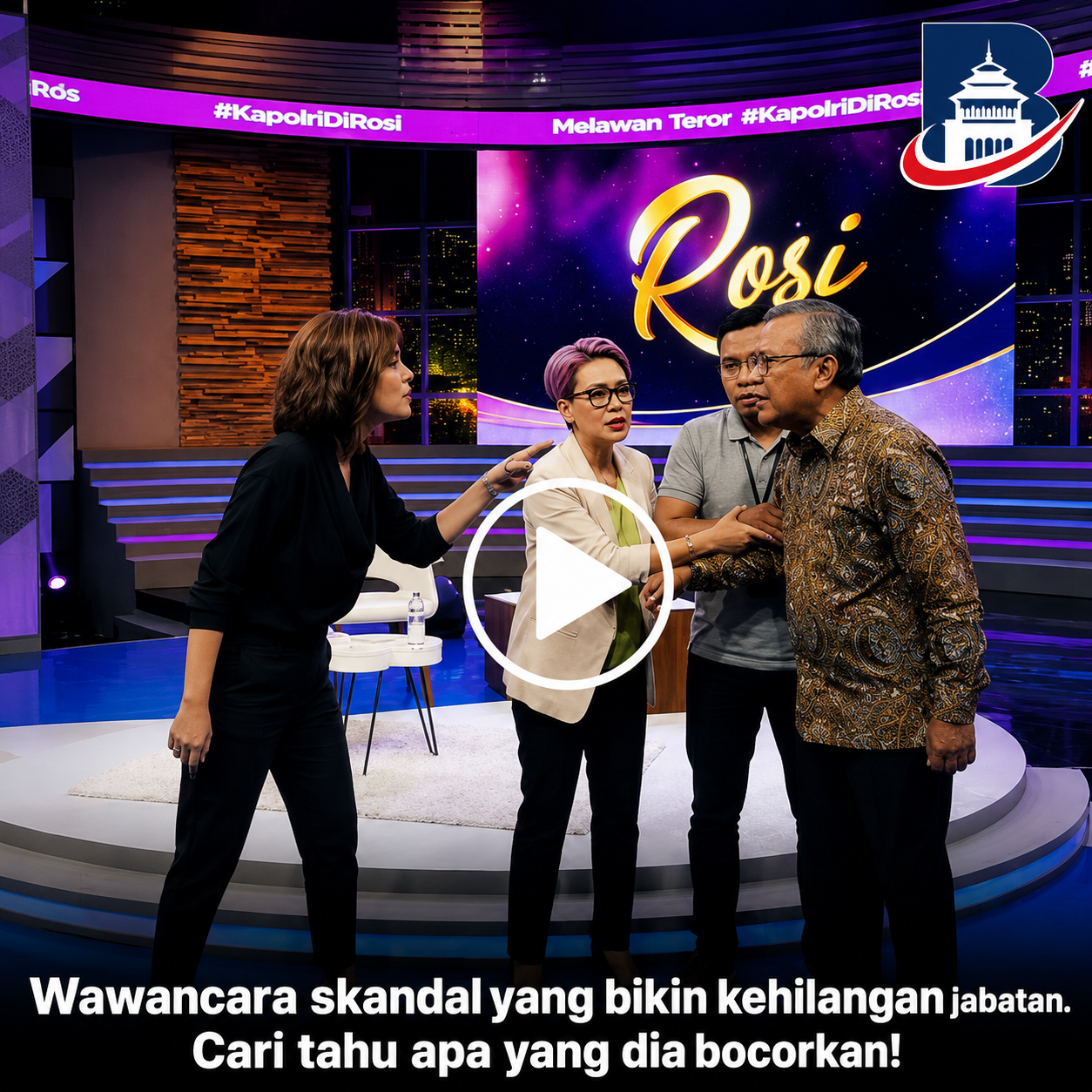 [HOAKS] Najwa Shihab Dipukul Gubernur BI Di Saat Talkshow TV Berlangsung