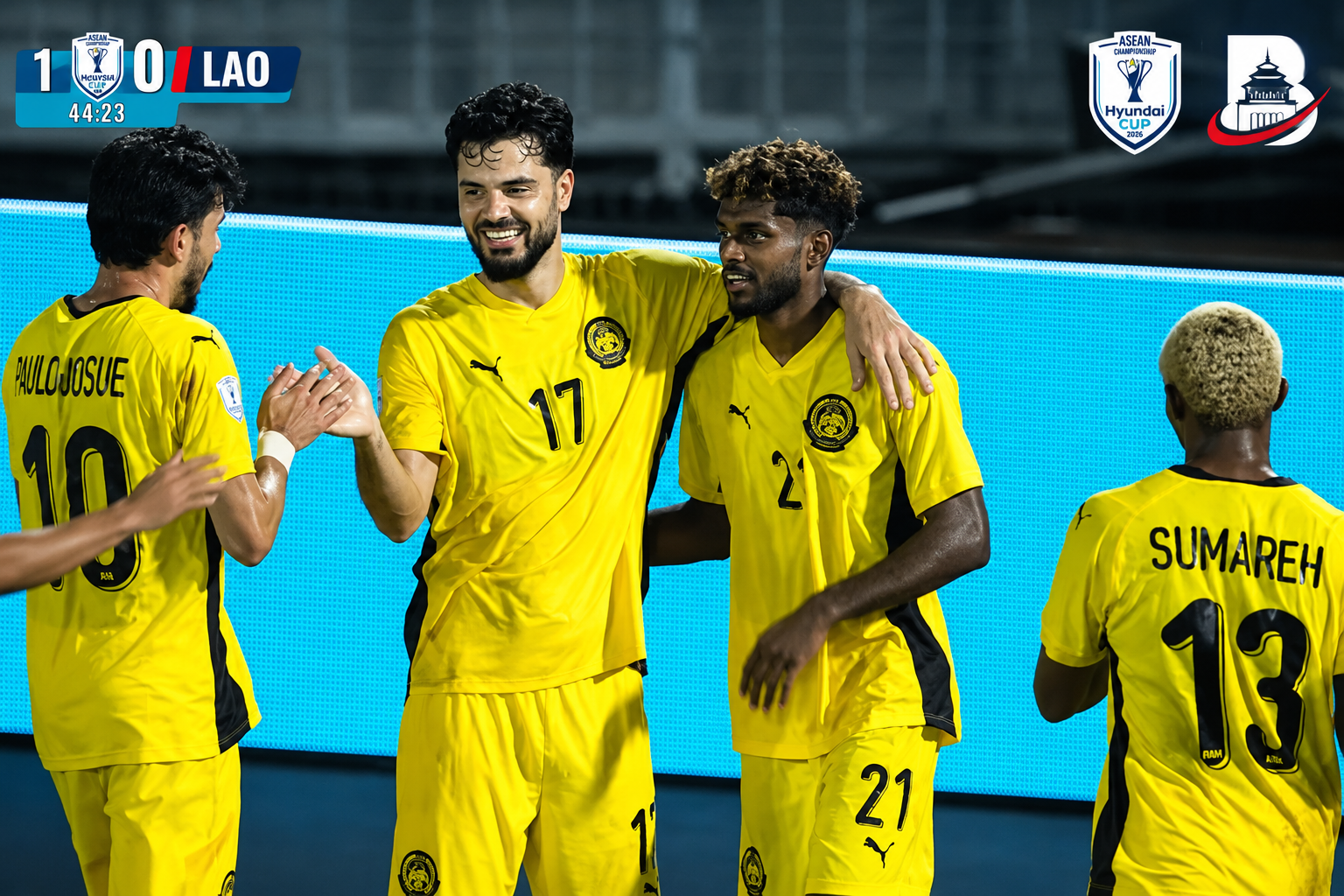 Hasil Pertandingan Malaysia Vs Laos 4-0: Harimau Malaya Lakukan Pesta Gol, Puncaki Grup B