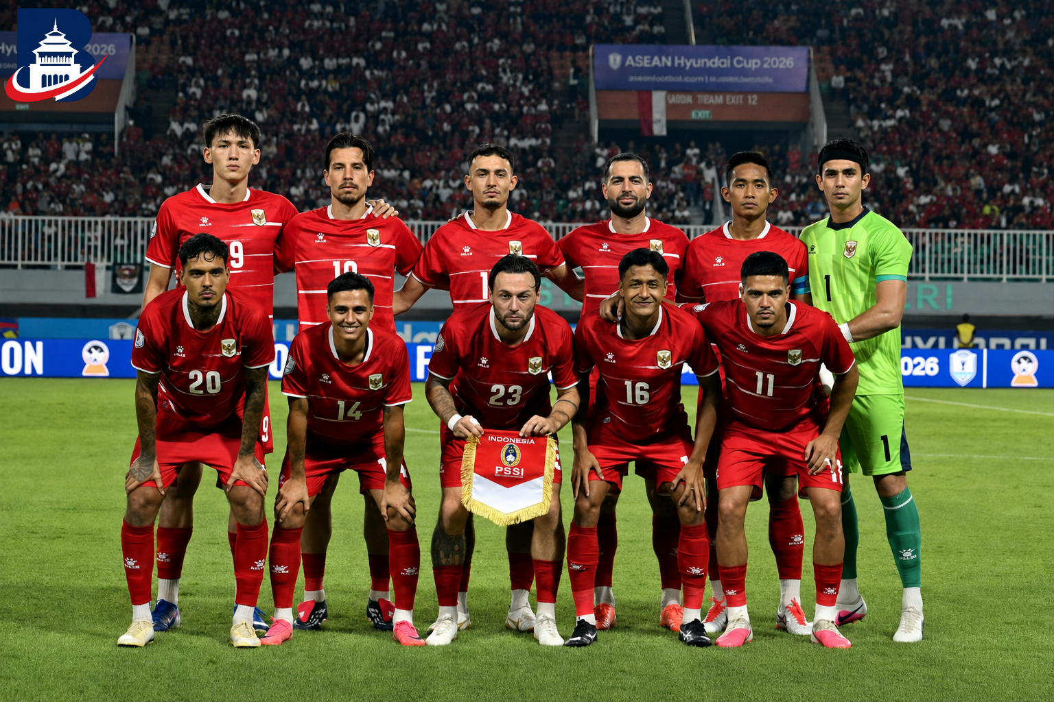 Babak pertama, Indonesia vs Singapura imbang tanpa gol