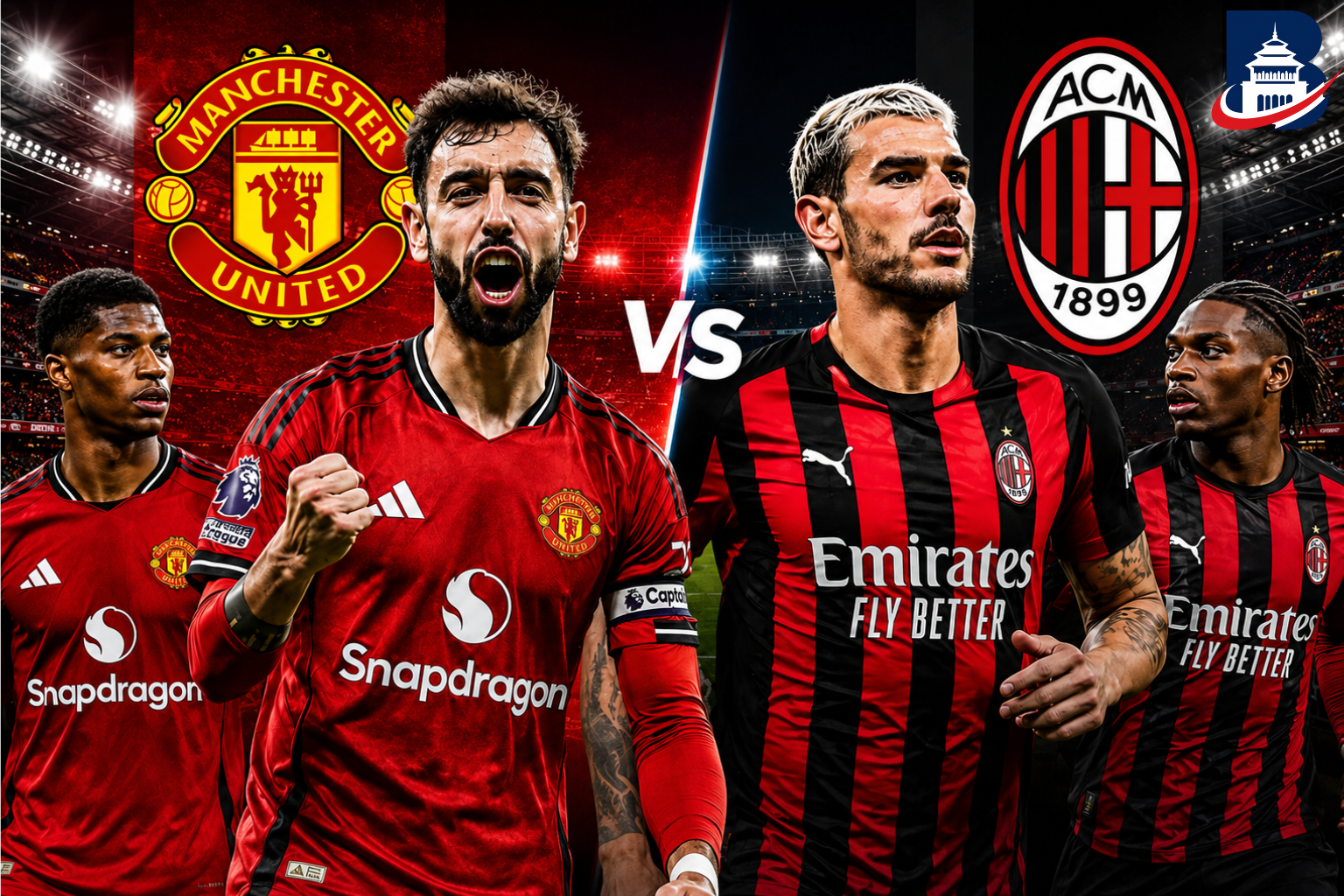 Manchester United Tantang AC Milan di Laga Pramusim Terakhir